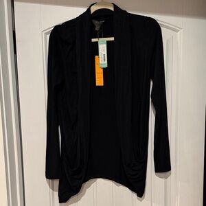 Mix 41 Hawthorn Black Martina Slub Open Cardigan